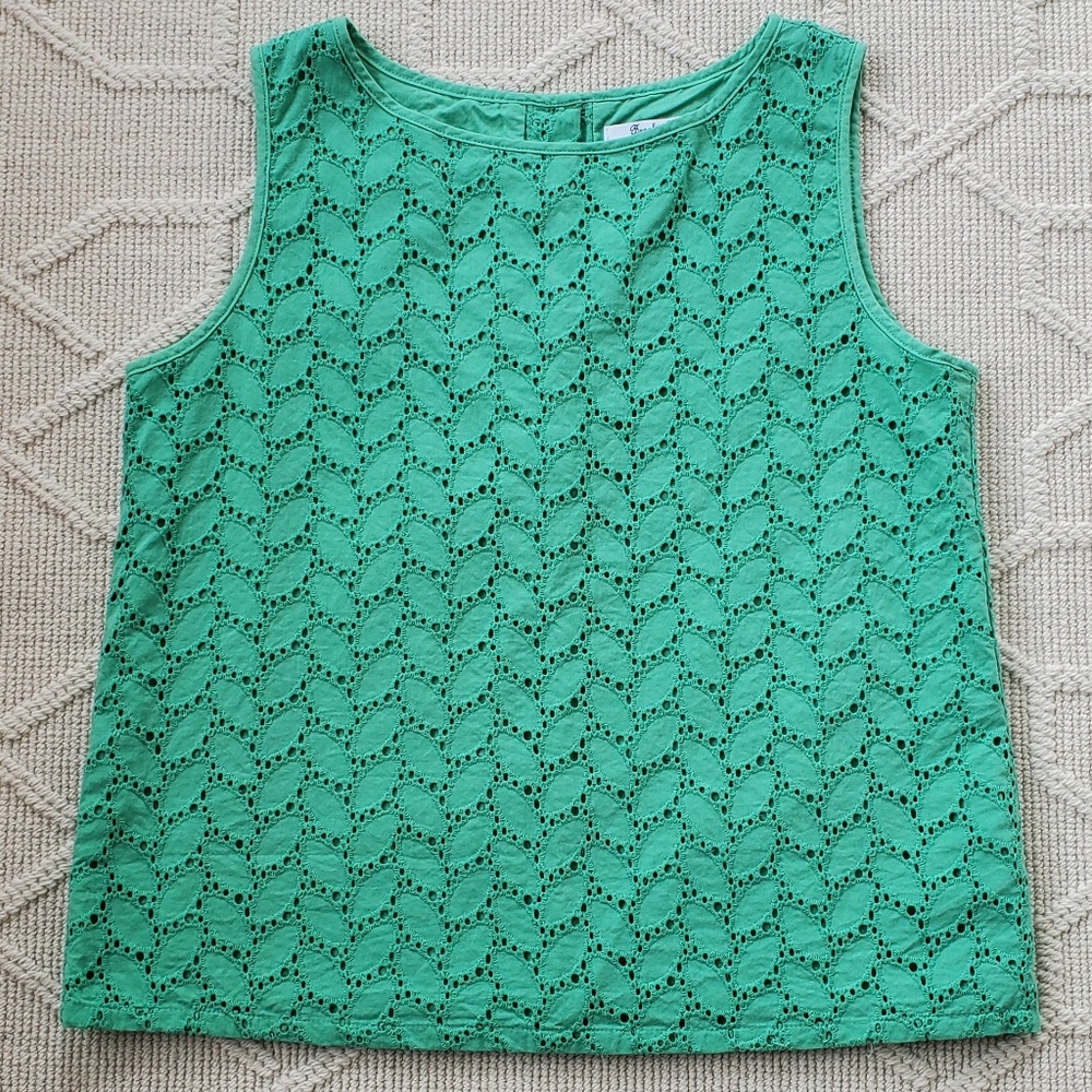 Brooks Brothers Girls Eyelet Shell